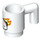 LEGO Blanc Tasse avec Toasted Marshmallow avec Flames (3899 / 56867)