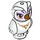 LEGO White Owl with Gold Features and Purple and Brown Eyes (21333)