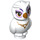 LEGO White Owl with Gold Features and Purple and Brown Eyes (21333)