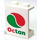 LEGO White Panel 1 x 2 x 2 with Octan Logo Sticker without Side Supports, Solid Studs (4864)