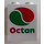 LEGO White Panel 1 x 2 x 2 with Octan Logo Sticker without Side Supports, Solid Studs (4864)
