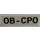 LEGO White Panel 1 x 4 with Rounded Corners with Black &#039;OB-CPO&#039; Sticker (15207)