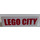 LEGO blanc Panneau 1 x 4 avec Coins arrondis avec &#039;LEGO CITY&#039; Autocollant (15207)