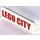 LEGO White Panel 1 x 4 with Rounded Corners with &#039;LEGO CITY&#039; Sticker (15207)