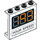 LEGO Bianco Pannello 1 x 4 x 3 con &#039;193 YOUR SPEED&#039; con supporti laterali, bottoncini cavi (33641 / 60581)