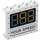 LEGO blanc Panneau 1 x 4 x 3 avec &#039;193 YOUR SPEED&#039; avec supports latéraux, tenons creux (33641 / 60581)