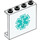 LEGO White Panel 1 x 4 x 3 with EMT Star of Life with Side Supports, Hollow Studs (35323 / 105296)