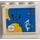 LEGO White Panel 1 x 4 x 3 with Sea Map Sticker without Side Supports, Hollow Studs (4215)