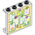 LEGO Vit Panel 1 x 4 x 3 med Brungul Notice Bräda med Notes och Pictures med sidostöd, ihåliga knoppar (35323)