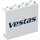 LEGO blanc Panneau 1 x 4 x 3 avec Vestas logo avec supports latéraux, tenons creux (35323 / 46533)