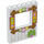 LEGO blanc Panneau 1 x 6 x 6 avec Fenêtre Coupé avec Wooden shack Cadre (15627 / 29486)