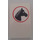 LEGO Wit Paneel 3 x 4 x 6 met Gebogen bovenkant met Paard Hoofd Facing Rechtsaf Sticker (2571)