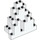 LEGO White Panel 3 x 8 x 7 Rock Triangular (6083)