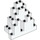 LEGO Weiß Panel 3 x 8 x 7 Felsen Dreieckig (6083)