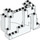 LEGO blanc Panneau 4 x 10 x 6 Osciller Rectangular (6082)
