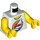 LEGO Weiß Paradisa Torso Tank oben mit Sailboat Logo mit Gelb Arme und Gelb Hände (973 / 76382)