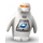 LEGO White Penguin with Ice Planet Logo and Orange Eye Slit
