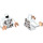 LEGO blanc Petunia Dursley Minifig Torse (973 / 76382)
