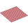 LEGO Wit Picnic Blanket Vierkant 10 x 10 met Rood Checks (16280 / 700086)