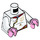LEGO White Pigsy - White Chef Jacket, Black Medium Legs, Portable Kitchen Minifig Torso (973 / 76382)