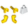 LEGO blanc Plaine Minifig Torse avec Jaune Bras et Mains (76382 / 88585)