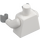 LEGO Bianco Liscio Busto con Bianco Braccia e Grigio Mani (973 / 76382)