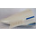 LEGO White Plane End 8 x 16 with Medium Stone Gray Base with Blue Stripe Sticker (54654 / 55167)