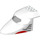LEGO blanc Avion De Affronter 6 x 10 x 4 avec rouge et grise logo (68337 / 87613)