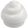 LEGO White Plate 1 x 1 Round Swirl (3441 / 53119)