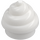 LEGO Bianco Piastra 1 x 1 Rotondo Swirl (3441 / 53119)