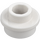 LEGO Wit Plaat 1 x 1 Rond met Open nop (28626 / 85861)