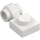 LEGO Bianco Piastra 1 x 1 con Clip (Anello spesso) (4081 / 41632)