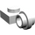 LEGO Weiß Platte 1 x 1 mit Clip (Dünner Ring) (4081)