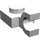 LEGO Wit Plaat 1 x 1 met Horizontale Klem (Clip met platte voorkant) (6019)