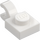 LEGO White Plate 1 x 1 with Horizontal Clip (Thick Open &#039;O&#039; Clip) (52738 / 61252)