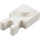 LEGO Blanc assiette 1 x 1 avec Verticale Clip (Clip en &#039;U&#039; épais) (4085 / 60897)