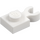 LEGO White Plate 1 x 1 with Vertical Clip (Thin &#039;U&#039; Clip) (4085 / 60897)