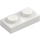 LEGO Hvit Plate 1 x 2 (3023 / 28653)