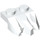 LEGO White Plate 1 x 2 with 3 Rock Claws (27261)