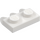 LEGO White Plate 1 x 2 with 3 Teeth (15208)