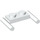 LEGO White Plate 1 x 2 with Handles (Low Handles) (3839)