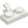 LEGO Blanc assiette 1 x 2 avec Clip Horizontal (11476 / 65458)