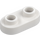 LEGO White Plate 1 x 2 with Rounded Ends and Open Studs (35480)