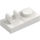 LEGO White Plate 1 x 2 with Top Clip without Gap (44861)