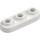 LEGO White Plate 1 x 3 Rounded (77850)