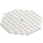 LEGO Blanco Placa 10 x 10 Octagonal con Agujero (89523)