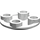 LEGO Weiß Platte 2 x 2 Runden mit Gerundet Unterseite (2654 / 28558)