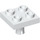 LEGO White Plate 2 x 2 with Bottom Pin (No Holes) (2476 / 48241)