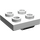 LEGO blanc assiette 2 x 2 avec Trou sans support transversal (2444)
