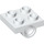LEGO White Plate 2 x 2 with Hole without Underneath Cross Support (2444)